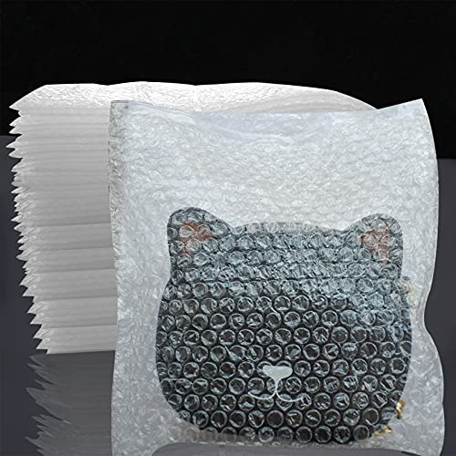 12 x 12 Bubble Out Bags&Pouches, 50Pcs Bubble Pouches Wrap Bag, Double Walled Bubble Cushioning Bags for Moving and Storage, Shipping and Packing Supplies for Dishes Glasses Plates