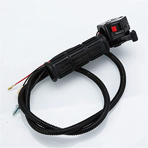 Luxuypon Gasgriff mit Kabel, Rasenmäher, Gaszug, Schalter, Steuerung, Gartenmaschine, passend für Rasenmäher