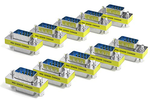 DriverGenius RD232M2M-10A DB9 Serial RS232 COM Gender Changer for USB to RS232 Serial Cable Adapter (Male/Male)