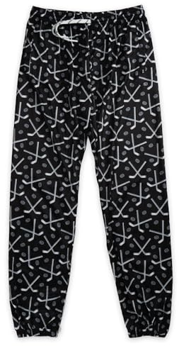 ChalkTalkSPORTS Hockey Lounge Pants | Sticks & Pucks | Youth Small