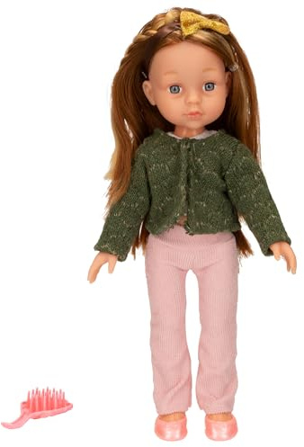 ColorBaby, Muñeca Mara articulada Infantil, 32 cm, Peine Incluido, Muñecas realistas, Juguetes niños 3 años, Regalos Navidad Infantiles (47447)