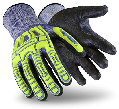 HexArmor Cut-Resistant Impact Protection PU Palm Work Gloves | Rig Lizard® Series 2095 | Large