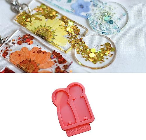 MelbMolds Einkaufswagen-Chip-Epoxy-Harz-Silikonform - Zwei Stile - Erstellen Sie Schlüsselanhänger, Einkaufswagen-Entsperrungsschlüssel und Einkaufswagenlöser - Trolley Token Shopping Cart Chip Mold