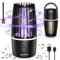 Lampara Antimosquitos, UV Mata Mosquitos Electrico 2 en 1 Anti Mosquitos Lámpara de Insectos, USB Matamosquitos Repelente Mosquitos Ilumina y Mata Moscas Lampara Antimosquitos para Interior Exterior