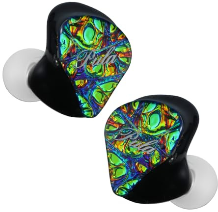 HiFiGo PULA PA02 1DD+4BA Drivers in-Ear Monitors, 5 Hybrid Drivers IEMs in-Ear Earphones Equipped 3-Way Electronic+Physical Crossover with Rich and Smooth Sound (Green, 3.5mm)