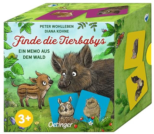Oetinger, Memory ab 3, Wald, Finde die Tierbabys, Peter Wohlleben