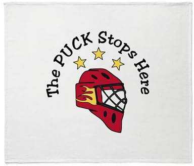CafePress Puck Stops Here Throw Blanket Super Soft Fleece Plush Throw Blanket, 60x50