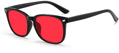 Labyrinxel Blue Light Glasses Red Lens Screen Glasses for Computer Use Men Women