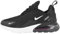 Nike Herren Air Max 270 Sneaker, Black/Anthracite-White-Solar Red, 48.5 EU