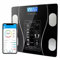 Terryshop74 Professionelle Personenwaage Schwarz Impedanzwaage Bluetooth Personenwaage Digitale Personenwaage mit App - Messung Körpergewicht Körperfettmasse BMI