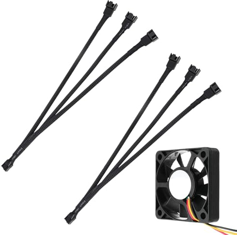 3-Wege PWM Lüfter Splitter, 4 Pin 2 Stück, Fan Splitter Kabel für PWM Lüfter