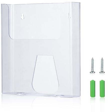 Bargain Hound A4 Wall Mounted Document Holder, Clear