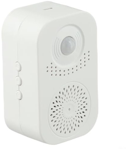 Motion Sensor Welcome Doorbell Recordable Voice Message Security Alarm System With Battery For Shop Office Door Entry(20 voices/recordable)