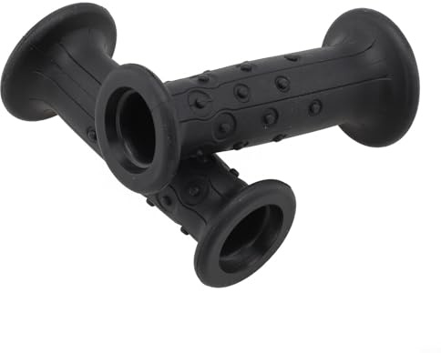 Besttoolifes Manopole per manubrio da bici per bambini, 19 mm, in gomma TRP, antiscivolo, comode, per bambini, accessori per bicicletta, 1 paio, nero e rosa (nero)