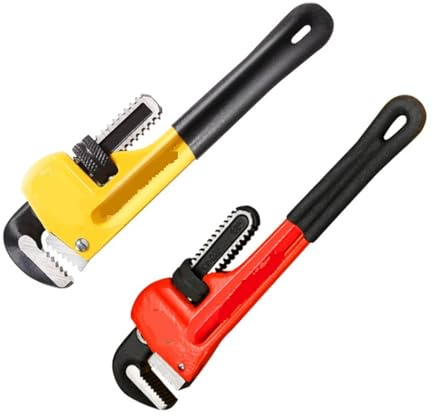 Skiftnyckel, liten rörtång, Rörtång 8/10/12 tum Multifunktionell rörtång VVS-nycklar Universell justerbar rörklämma Tång Rörmokare Skiftnyckel Handverktyg(Yellow 10-inch)