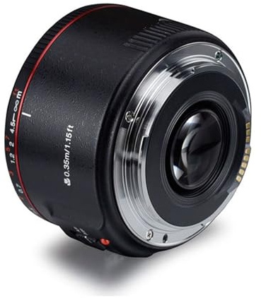 lens, Obiettivo principale standard AF MF con ampia apertura, messa a fuoco automatica, attacco in metallo EF, compatibile con fotocamera DSLR Canon, 50 mm F1.8 II,for camera
