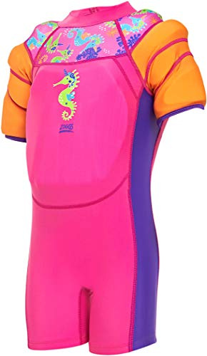 Zoggs Unisex -barn vatten vingar flytande dräkt, rosa/havsunicorn, 4–5 år (18–25 kgs)