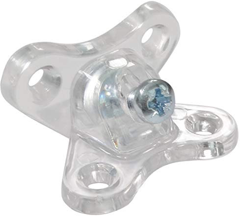 Aerzetix C41530 - 10 staffe per giunti angolari, montaggio in plastica per mobili, pannello