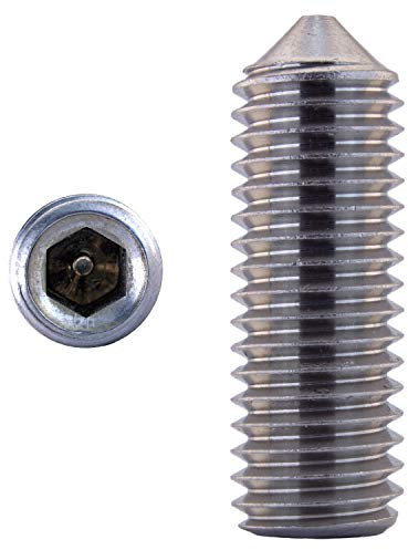 D´s Items | Gewindestift mit Spitze - M4x8 - DIN 914 - Edelstahl A2 - [1 Stück] - | Wurmschraube | Madenschraube V2A