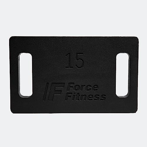 FORCE FITNESS Gjutjärn Viktskivor för Rucking Ryggsäck – 5–25kg Träningsvikter för Viktväst, Hemmagym, Konditionsträning, Vandring, Funktionell Träning & Styrketräning