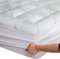 Niagara Surmatelas 140 x 190 cm en Bambou, Respirant, rafraîchissant sur Matelas 2 Personnes 140x190 avec Poches Profondes pour Matelas 20-50 cm