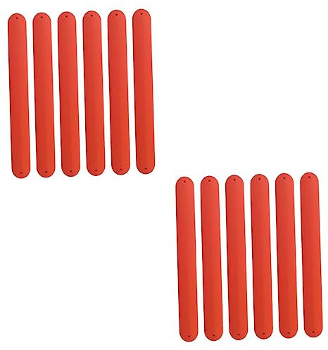 HEMOTON 12 Stk Papa-Kreis Silikonarmbänder 80er Schlagarmbänder schlagen uhrenarmbänder Schnapparmbänder Masse Schlagarmband Weihnachten Bastelmaterial Armband Tasche Knopf Kind Stahl rot