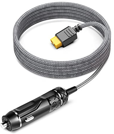KFD Cavo XT60 Caricabatteria da auto per Ecoflow Delta 2 River Power Station portatile, ALLPOWERS R1500, presa accendisigari DC 12V/24V, adattatore auto XT60 e spina per presa di tensione di bordo