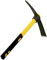 MUNGHOK Hand Spitzhacke, Gartenhacke mit Stiel 38cm lang, Kreuzhacke Garten Pickaxe Mattock Handhacke für Gartenarbeit, Graben, Jäten
