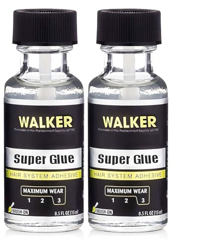 2Pcs Wig Glue Lace Front, Waterproof Latex-Free and Oil-Resistant Wig Adhesive, Strong Hold Invisible Bonding Adhesive Hair Glue for Wigs