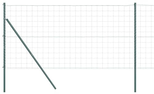 vidaXL Anclaje de Suelo para Valla Euro 10 x 1,4 m Verde Malla | Está hecha para aguantar el clima, así que te va a durar años, No pierde color, ideal para lugares con mucho sol,