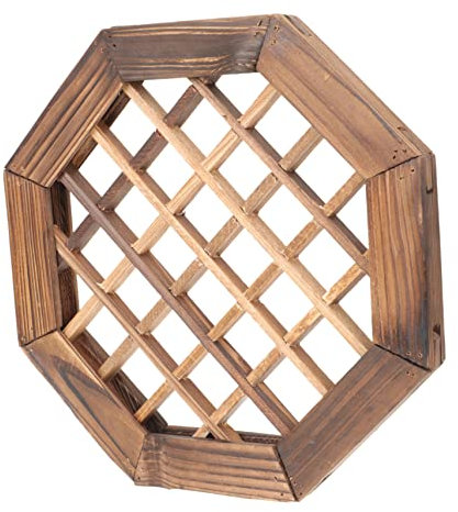 UKCOCO Ventana de Madera Retro Marco de Ventana de la Vendimia amaderado decoración Vintage Casa de Campo Marco de la Ventana de la Pared Decoraciones de Ventana de Pared Marrón Claro