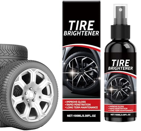 Spray Abrillantador De Neumáticos - 100ml Acondicionador Pulidor Para Neumáticos - Recubrimiento Para - para Protección Duradera de Brillo Intenso Como Nuevo que Ennegrece y da Lustre para