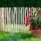 Staketenzaun Holzzaun Haselnussholz Zaunlatte Rollzaun Kastanienzaun imprägniert Haselnuss (70cm x 10m, Lattenabstand: 7-8 cm)