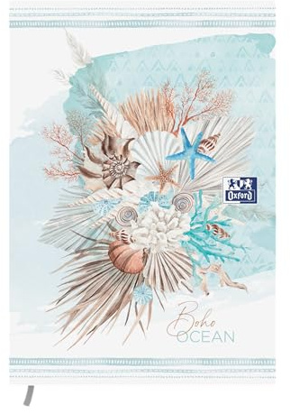 Oxford - Skoldagbok 2025-2026 - Boho Chic 12 x 18 cm 1 dag per sida 352 sidor Ocean