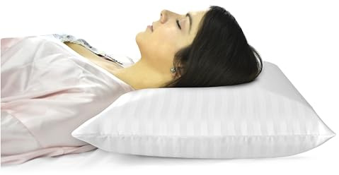 Fushia Medical Care Almofada Viscoelastica 100% Espuma de Memoria/Memory Foam, Almohada Cervical Ortopedica para Soporte de Cervical y Cuello para un Sueño Reparador, Funda Lavable (70cm)