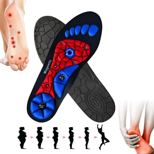 Plantillas Magnéticas, Hombres Y Mujeres Plantillas Zapatos Confort, Para Aliviar La Fascitis Plantar Suelas, Planos Pies Planos, Dispersa La Presión Del Pie Para Hombres Mujeres