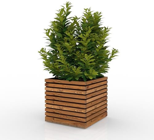 The Sussex Garden Planters (Slatted Tan, SQUARE)