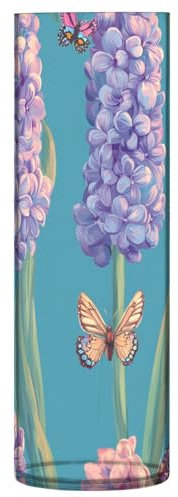 Jacintos retro de plástico verde azulado, jarrón decorativo estético decorativo para centro de mesa de boda, decoración de estantería de entrada, cocina