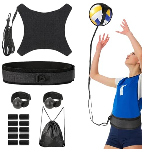 Equipo De Entrenamiento De Voleibol | Ayuda de Entrenamiento en Solitario para Principiantes - Accesorios Para Práctica Individual De Deportes Con Balón Para Estudiantes Universitarios Y Equipos