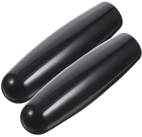 MOLUCKFU Poignées de Robinet à Bière en Plastique Noir, Lot de 2, Accessoires de Remplacement Faciles à Installer pour Robinet de Fût, pour Bars et Restaurants