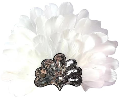 WAZHAKU Carnevale da donna Samba, copricapo per carnevale, per feste a tema, con piume, brasiliane, accessorio per capelli da donna con piume