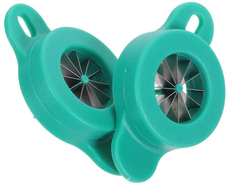 OATIPHO Taglia Cipollotti in Acciaio Inox 2 Pezzi, Utensile da Cucina Compatto e Resistente, Tritatore Pratico per Cipolle Verdi e Scalogno, per Uso Domestico e Cucina Portatile