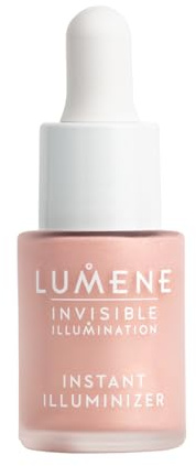 LUMENE Invisible Illumination Instant Illuminizer Glow Drops | Tono Rosy Dawn | Para un brillo radiante y luminoso | Pigmentos reflectantes de la luz y fórmula hidratante | Vegano | 15 ml