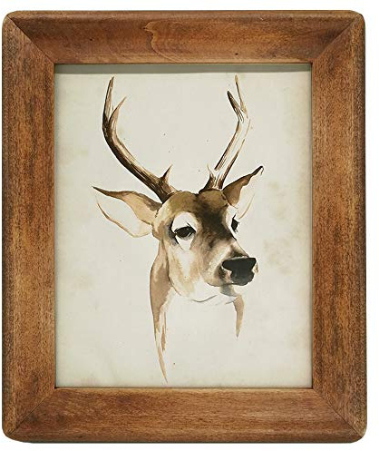icheesday 8x10 Wood Photo Frames with Glass Window,Rustic Brown 20x25cm Pictures Frame for Freestanding and Wall Mountable