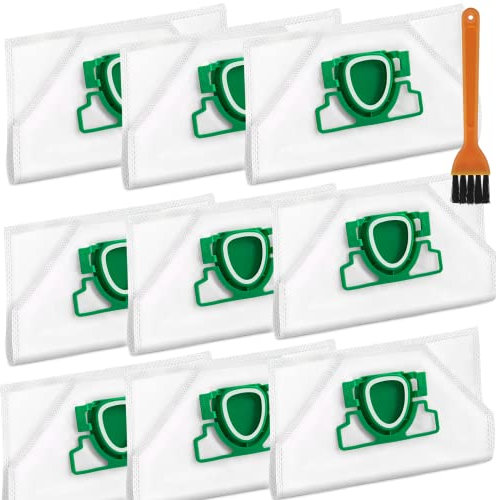 ROMIVO Aspiradora Compatibles con Vorwerk Kobold VK200 FP200, 5 Capas de Microvellón para Alérgicos, Calidad Premuim Adecuada Vorwerk Kobold VK 200 (con 1 cepillo)