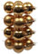 16 x Weihnachtskugeln Zum Hängen Ø 80 mm - Christbaumkugeln Aus Glas - Baumschmuck - Baumhänger - Weihnachtsbaumkugeln Gold (Glanz+Matt Gemischt)