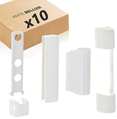 Siegenia SI Aubi Favorit: Satz PVC-Scharnierabdeckungen für Kunststofffenster und PVC-Balkontüren, weiß (10 Stück)