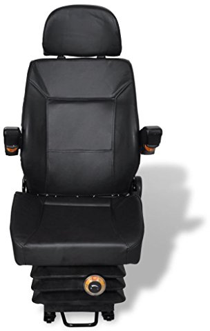 BULANED Traktorsitz mit Federung, Traktor Sitz, Schleppersitz, Sitzschale Traktor, Trecker Sitz, Traktorsitz Luftgefedert,