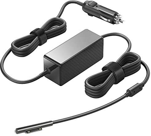 TAIFU DC 15V 100W Auto Ladegerät für Microsoft Surface Pro 9 8 7 7+ 6 5 4 3 Surface Laptop 5 4 3 2 1 Surface Go 3 2 1 Surface Book 3 2 1 Surface Studio 2 1 Surface Hub 2S KFZ Netzteil Ladekabel