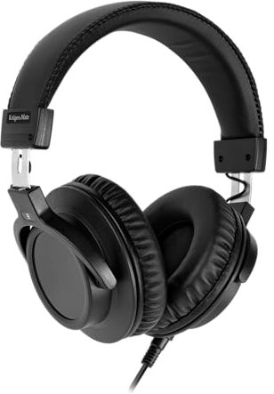 Kruger & Matz Auriculares Orejeras Estudio Modelo DJ Amplia Rango de Regulación Aislamiento Ambiental Jack 3,5 mm Jack 6,3 mm KM0886